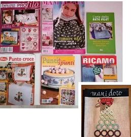 Riviste Ricamo Punto Croce Mani di Fata Mani D'oro