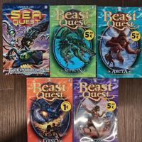 4 libri Beast quest e 1 Sea Quest