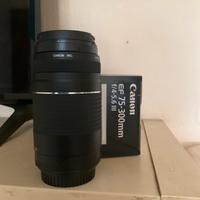 Canon EOS EF 75-300mm f/4-5.6 III, come nuovo