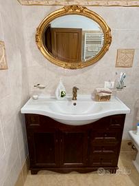 Modile da con bagno con specchio