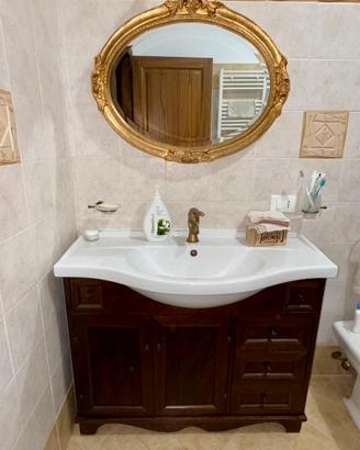 Modile da con bagno con specchio