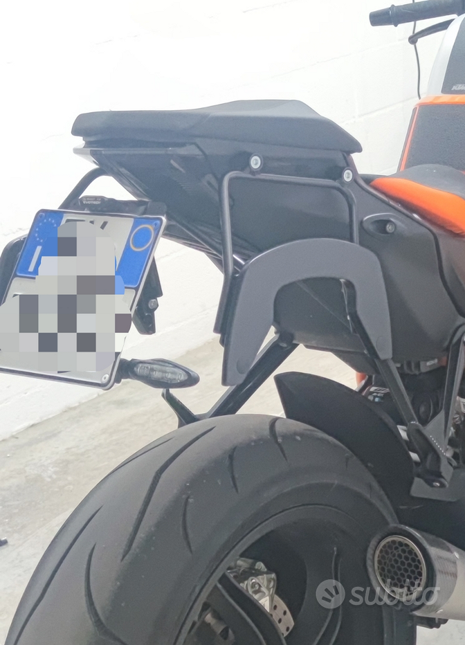 Coprisedile Passeggero Per KTM Super Duke R 1290 (2020-2023) - ABS, Design Fibra Di Carbonio/Nero/Arancione