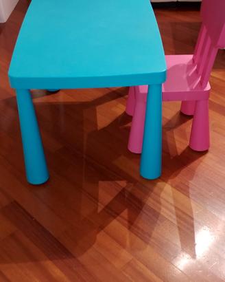 tavolino e sedia