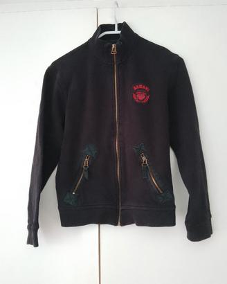 Felpa con zip, in cotone. Unisex. Armani Junior.