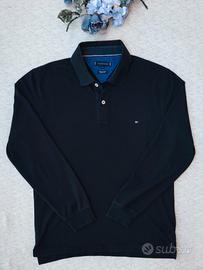 Polo Manica Lunga Tommy Hilfiger -Uomo-Navy blue-L