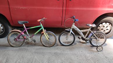 Biciclette varie da aggiustare + minimoto a batter