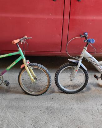 Biciclette varie da aggiustare + minimoto a batter