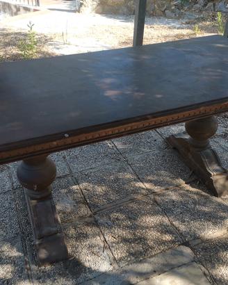 TAVOLO IN LEGNO STILE ANTICO