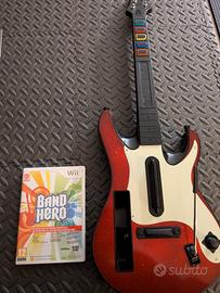 Chitarra Guitar Hero + Band Hero per Wii