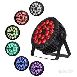 PAR LED 18X18 RGB WHITE NUOVI CON GARANZIA