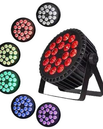PAR LED 18X18 RGB WHITE NUOVI CON GARANZIA