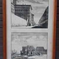 Incisione acquaforte GENOVA 1704 Mortier/Blaeu 