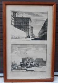 Incisione acquaforte GENOVA 1704 Mortier/Blaeu 