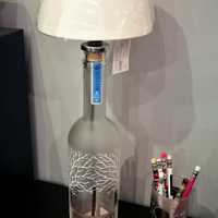 Lampada bottiglia Belvedere vodka