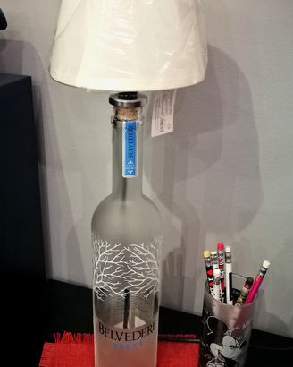 Lampada bottiglia Belvedere vodka