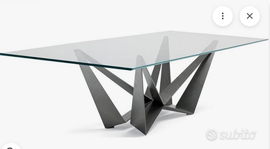 Tavolo Cattelan Italia Skorpio – Vetro cristallo