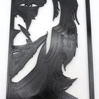 Joker il Film Joaquin Phoenix Silhouette Art DC 3D