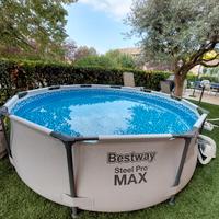 Piscina rotonda 3,05x76 accessoriata