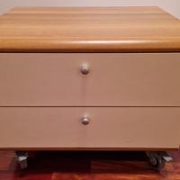 Comodino con rotelle