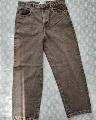 Jeans uomo baggy wide leg grigio Pull&Bear Tg.40