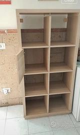 libreria ikea a cubi – 8 scomparti + porta