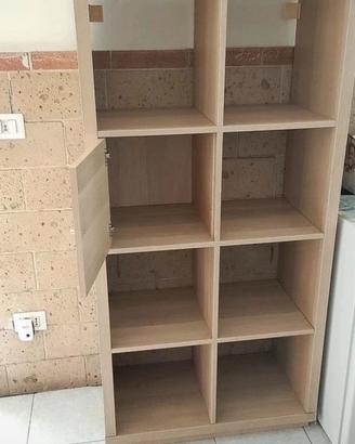 libreria ikea a cubi – 8 scomparti + porta