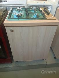 Mobiletto con piano cottura 4 fuochi MINI CUCINA