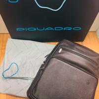 Zaino Piquadro in Pelle Nero Porta PC