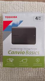 Hard disk Toshiba 4Tb nuovo + Custodia
