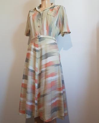 Abito chemisier vintage anni 70