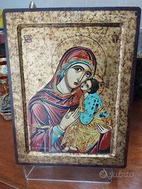 Icona "Madonna con bambino" bizantina