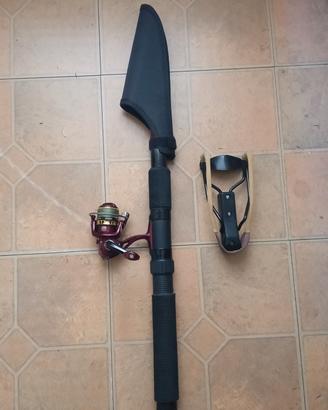 Canna Carbonio 4,5 metri Okuma Con Mulinello