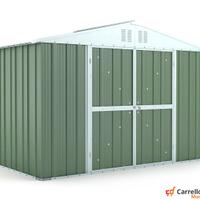 Box giardino lamiera zincata 327x155 verde