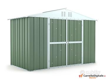 Box giardino lamiera zincata 327x155 verde