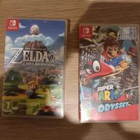 Mario Odyssey e Zelda Link's Awakening Switch