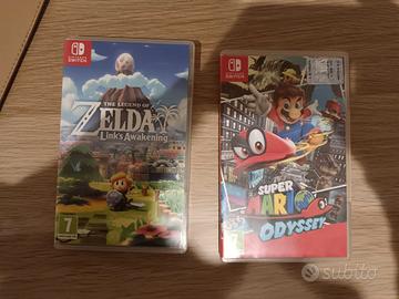 Mario Odyssey e Zelda Link's Awakening Switch