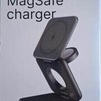 caricatore 3in1 iphone airpods apple watch