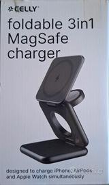 caricatore 3in1 iphone airpods apple watch