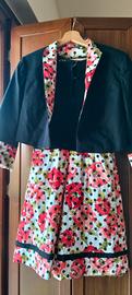 Tailleur con Abito motivi Floreali