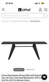 Tavolo replica Lean Prouve‘