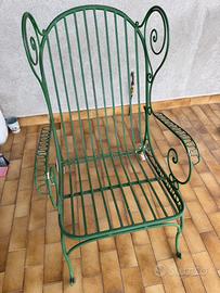 Sedia da giardino in ferro