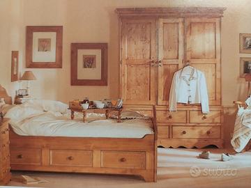 Letti singoli in pino massiccio stile nord europeo