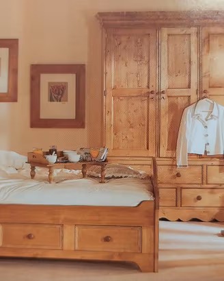 Letti singoli in pino massiccio stile nord europeo