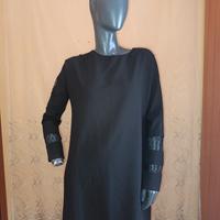 Abito nero RELISH – Dettaglio maniche velate