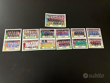 N. 7 figurine di 13 squadre di calcio (Panini)