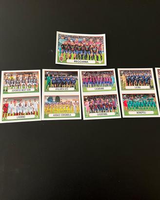 N. 7 figurine di 13 squadre di calcio (Panini)