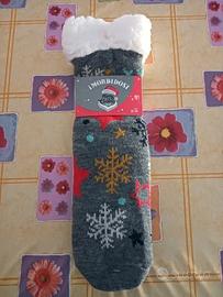 Calza Donna antiscivolo con pelo,TagliaUnica 35/40