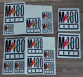 adesivi radio Italia, Capital, M100, Montecarlo