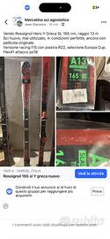 Rossignol Hero Y Greca SL 165 cm, raggio 13 m