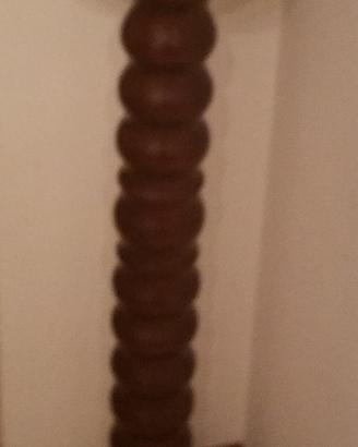 Piantana porta vaso in legno